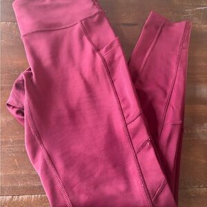 New Balance Burgundy Leggings